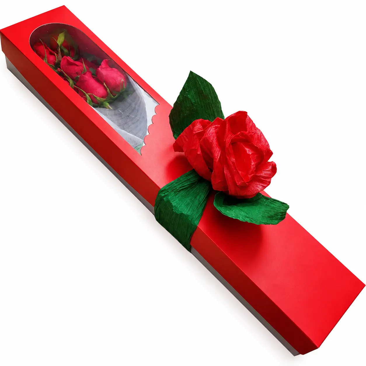 caja de rosas rojas para regalar arreglo floral económico con delivery de flores en Lima